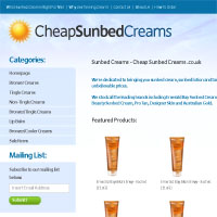 30 Minute Redesign: Cheap Sunbed Creams