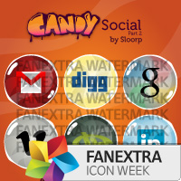 Icon Week: Premium Icon Pack: Candy Social 2