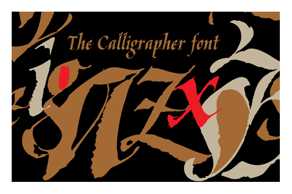 calligraphic fonts